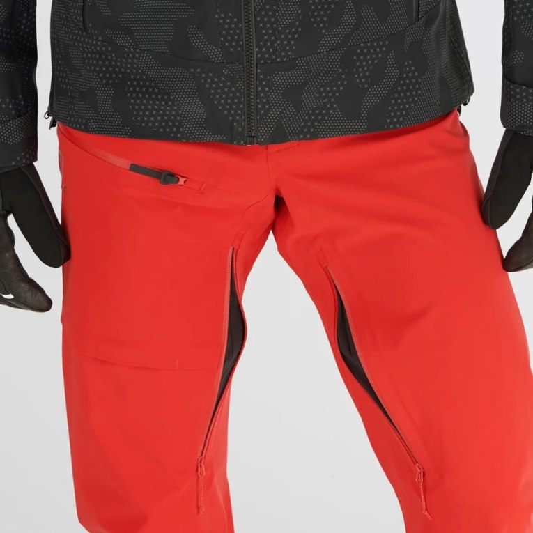 Pantalones De Esquí Salomon Outlaw 3L Hombre Rojos | MX CNKY085
